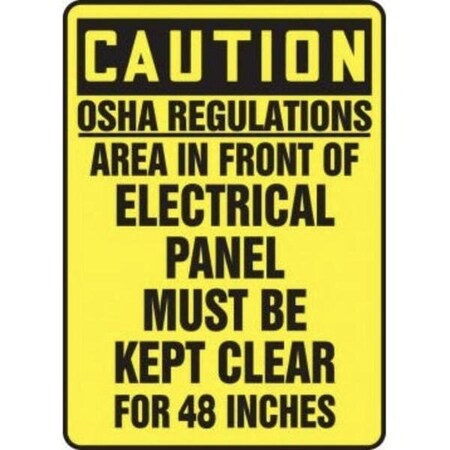 Accuform OSHA CAUTION SAFETY SIGN OSHA MELC628VS MELC628VS